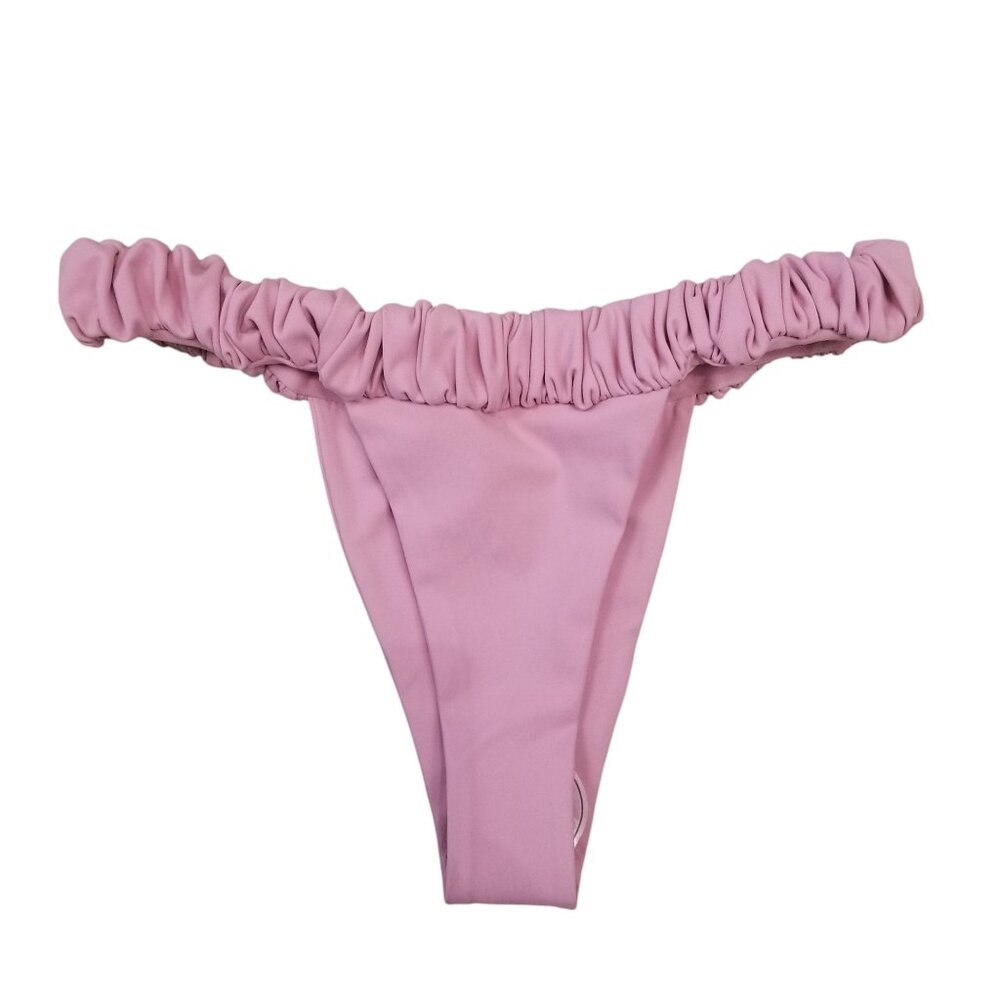 Port De Bras Bonaire Scrunchie Bikini Bottom Pink Sz Medium